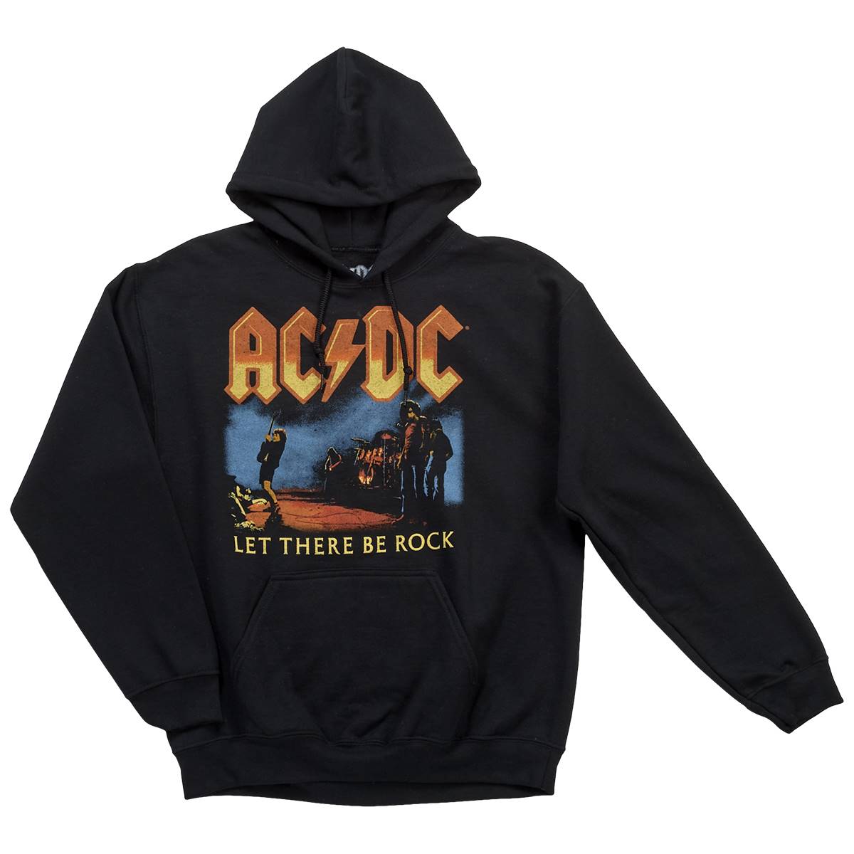 Young Mens AC/DC Graphic Fleece Hoodie