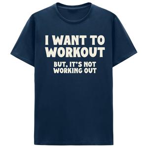 Young Mens Not Working Out Short Sleeve Tee
