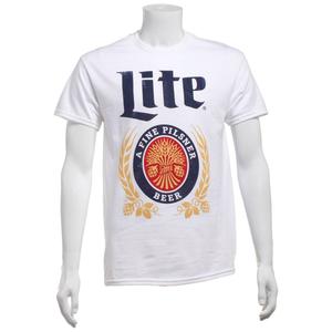 Mens Miller Lite Graphic Tee - White