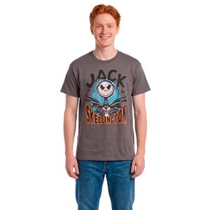 Young Mens Disney Skellington Flame Graphic Tee