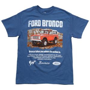 Young Mens Ford Bronco Action Graphic Short Sleeve Tee