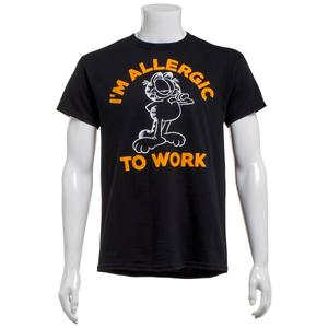 Young Mens Garfield Allergic Graphic Tee