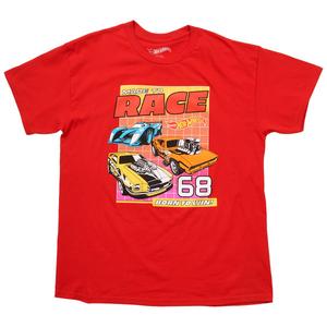 Young Mens Hot Wheels(R) Made to Race 68 Graphic Tee - Red