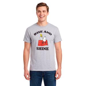 Young Mens Peanuts(tm) Snoopy Rise N Shine Graphic Tee