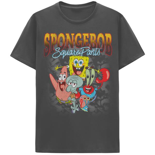 Young Mens SpongeBob SquarePants Graphic Tee