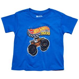 Boys (4-7) Hot Wheels(R) Monster Trucks Short Sleeve Tee - Royal