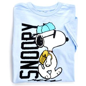 Boys (8-20) Peanuts(tm) Snoopy Walk Short Sleeve Tee - Light Blue alternate view