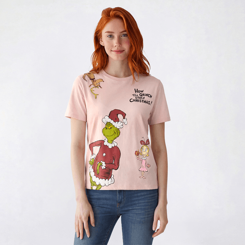 Juniors Hybrid Promotions Grinch & Friends Boyfriend Tee
