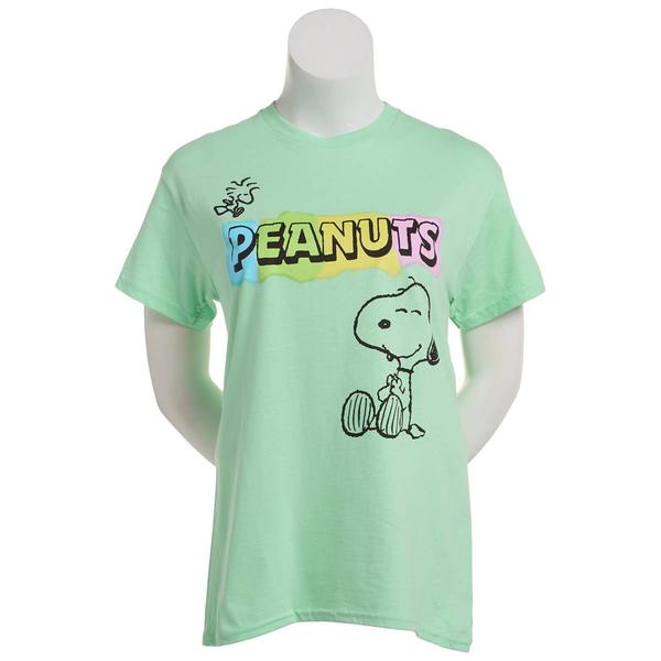 Juniors Hybrid Promotions Peanuts(tm) Snoopy & Woodstock Graphic Tee