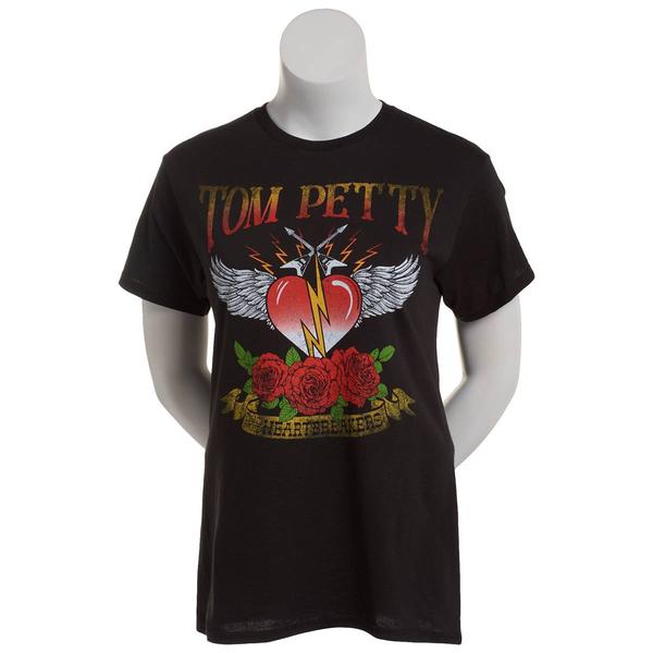 Juniors Hybrid Promotions Tom Petty Heartbreaker Boyfriend Tee