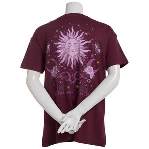 Juniors Attitude Not Included Sun Celestial Foil Graphic Tee alternate view