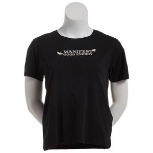 Juniors Attitude Not Included Manifest Good Energy Graphic Tee