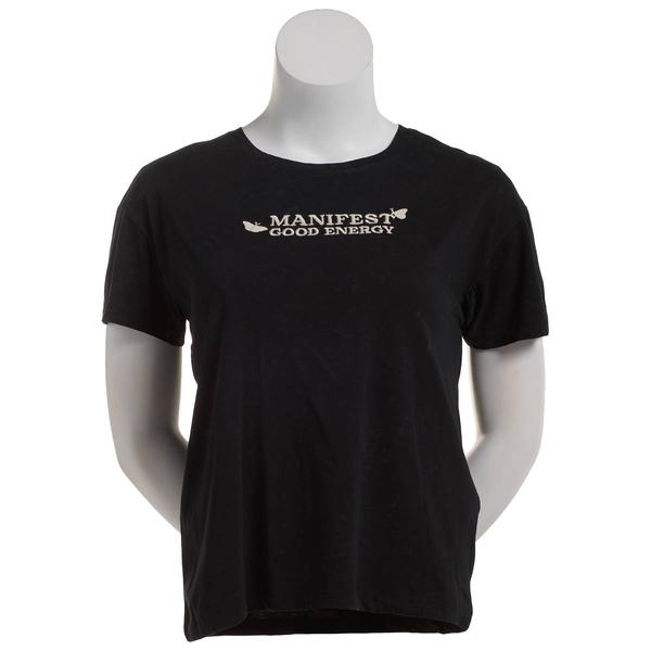 Juniors Attitude Not Included Manifest Good Energy Graphic Tee