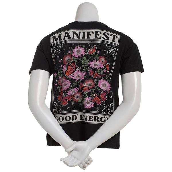Juniors Attitude Not Included Manifest Good Energy Graphic Tee alternate view