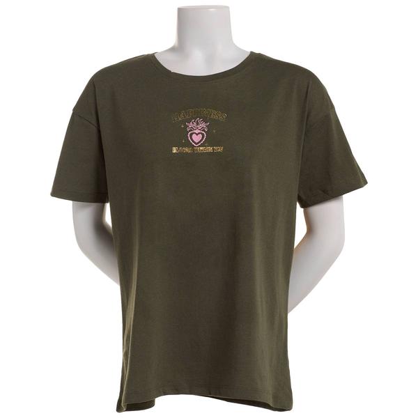 Juniors Attitude Not Included Happiness Foil Graphic Tee