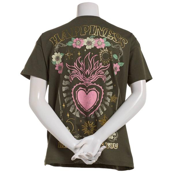 Juniors Attitude Not Included Happiness Foil Graphic Tee alternate view