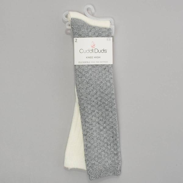 Womens Cuddl Duds(R) 2pk Wide Rib Knee High Socks