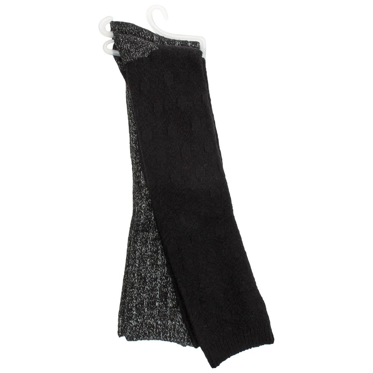 Womens Cuddl Duds(R) 2pk Honeycomb Cable Knee High Socks