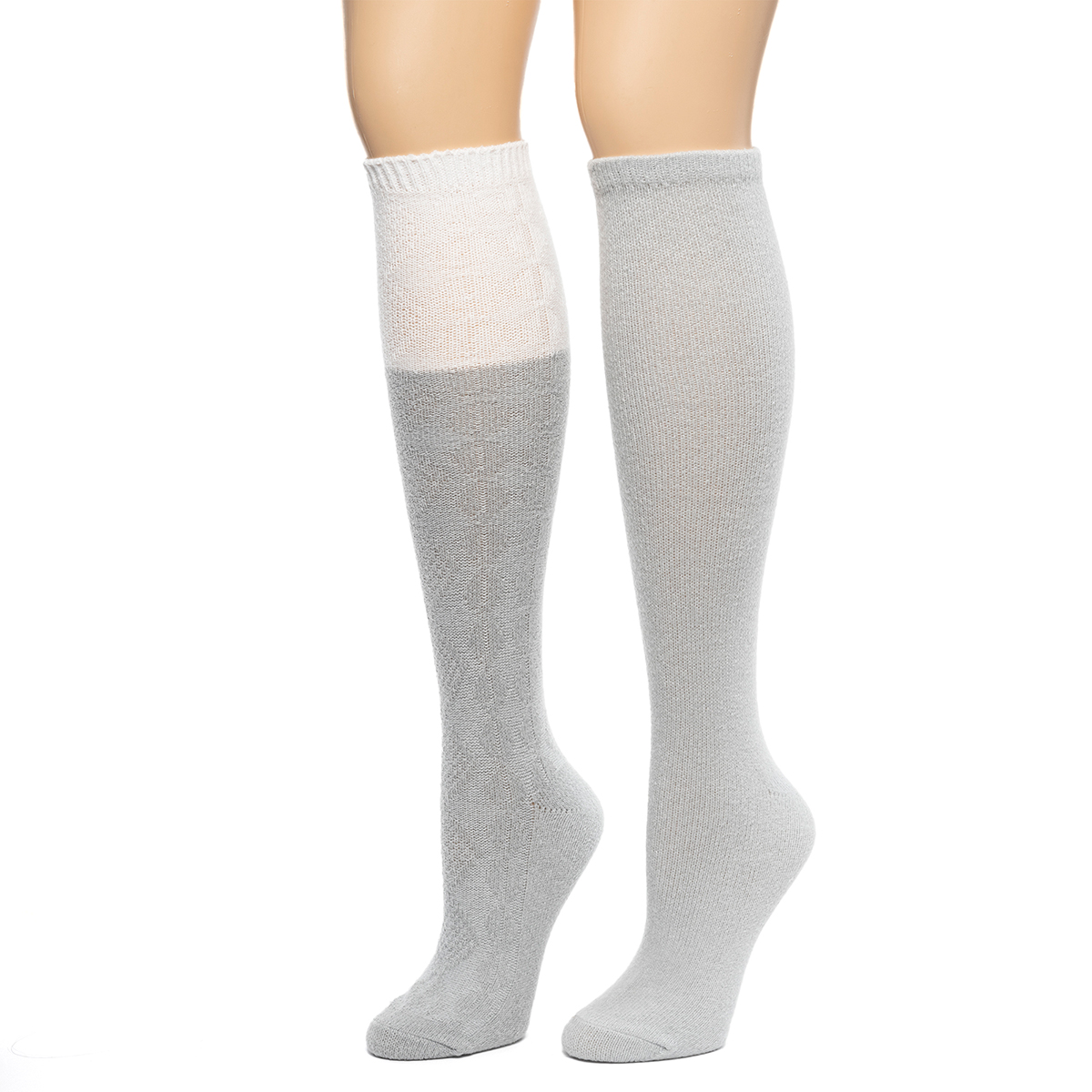 Womens Cuddl Duds(R) 2pk. Color Block Knee High Socks