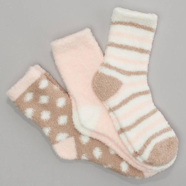 Womens Cuddl Duds(R) 3pk. Cozy Crew Socks