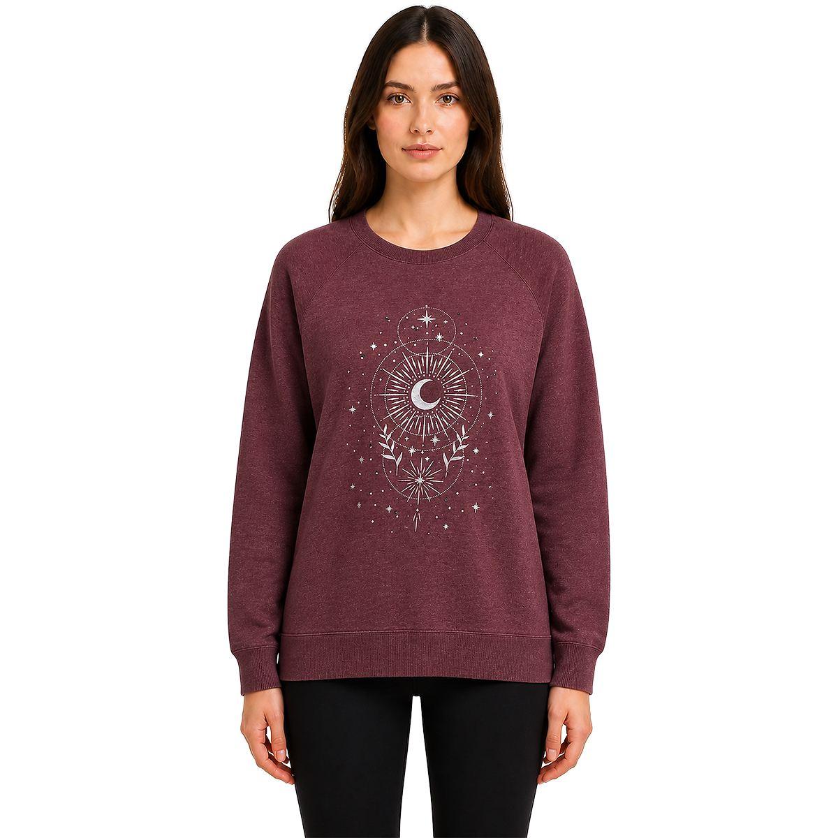 Womens Angels Forever Young Long Sleeve Celestial Sweatshirt