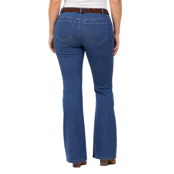 Womens Angels Forever Young Braided Belt Curvy Bootcut Jeans alternate view