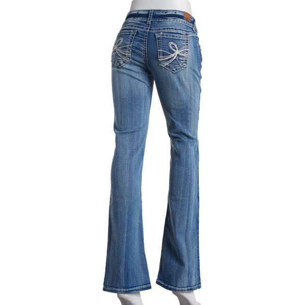 Juniors Wallflower Lucious Curvy Boot Jeans - Light Wash alternate view