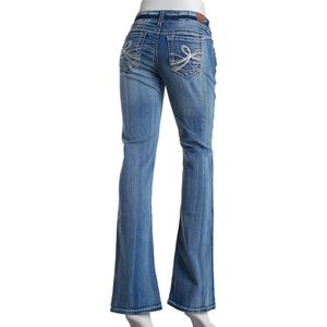 Juniors Wallflower Lucious Curvy Boot Jeans - Light Wash alternate view