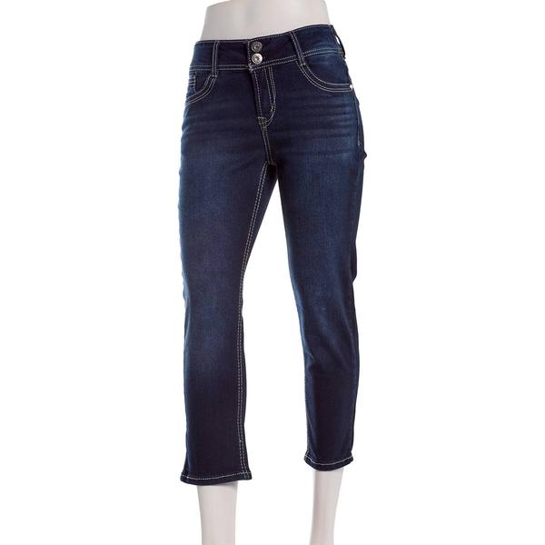 Juniors Wallflower Bling Cropped Curvy Jeans alternate view