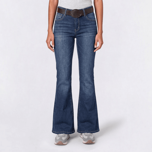 Juniors Wallflower Belted Luscious Curvy Bootcut Jeans alternate view