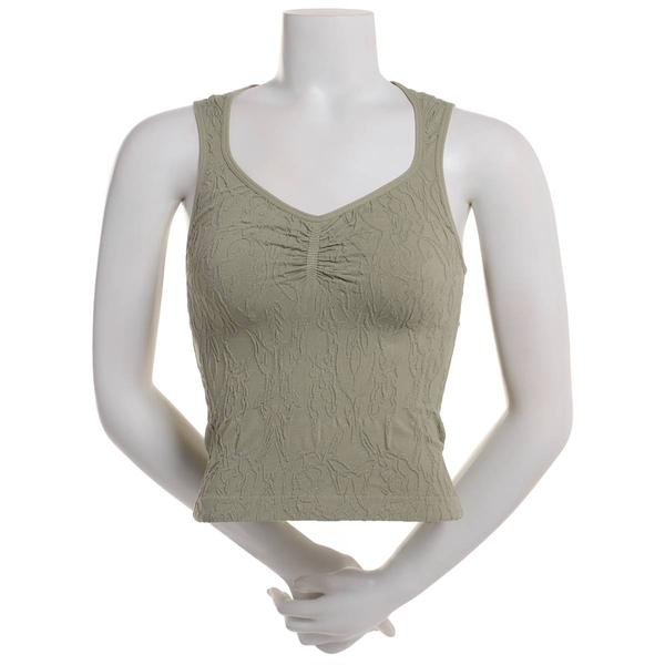 Juniors Wallflower Cassandra Embossed Seamless Tank Top alternate view