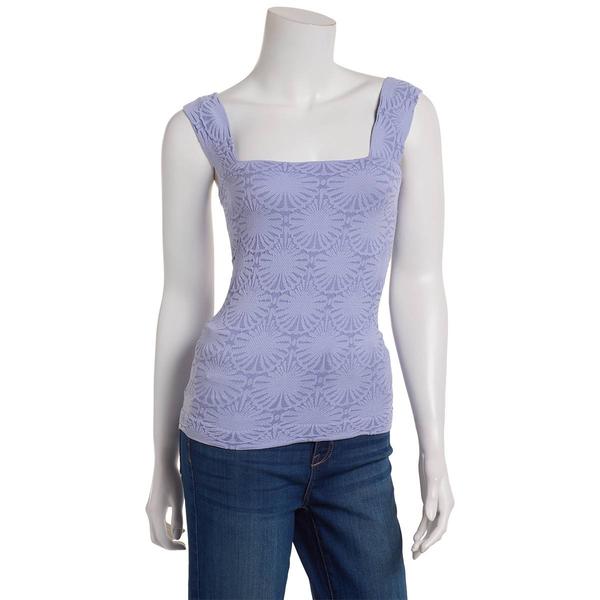 Juniors Wallflower Scallop Edge Seamless Tank Top alternate view