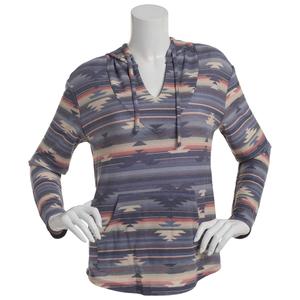 Juniors Wallflower Aztec Hacci Baja Hoodie