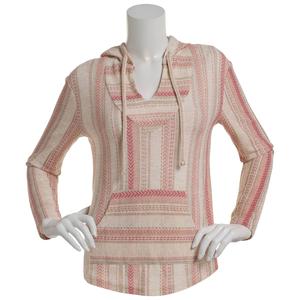 Juniors Wallflower Hacci Baja Hoodie - Oatmeal alternate view