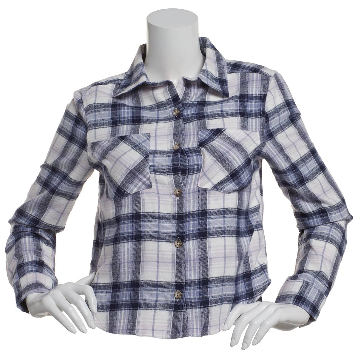 Juniors Wallflower Vermont Flannel Shirt