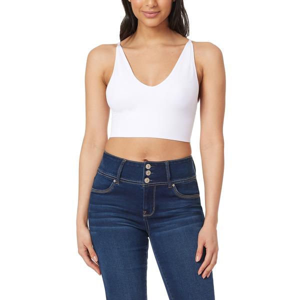 Juniors Wallflower Metro Padded Bralette Tank Top alternate view