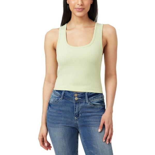 Juniors Wallflower Seamless Scoop Neck Cropped Tank Top alternate view