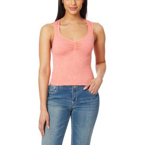 Juniors Wallflower Sweetheart Cinch Textured Floral Tank Top alternate view