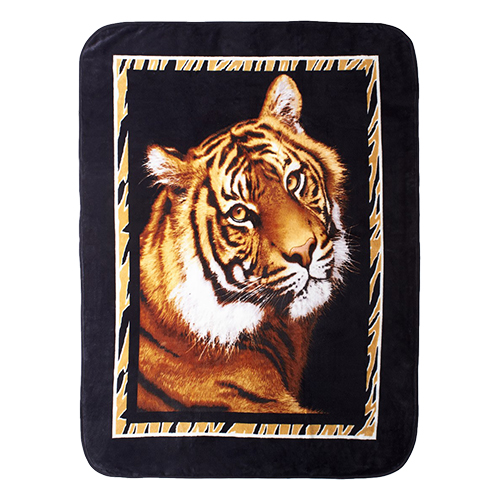 Shavel Home Products Hi Pile Tiger Oversized Throw