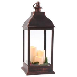 Decorative Lantern w/ 3 LED Candles