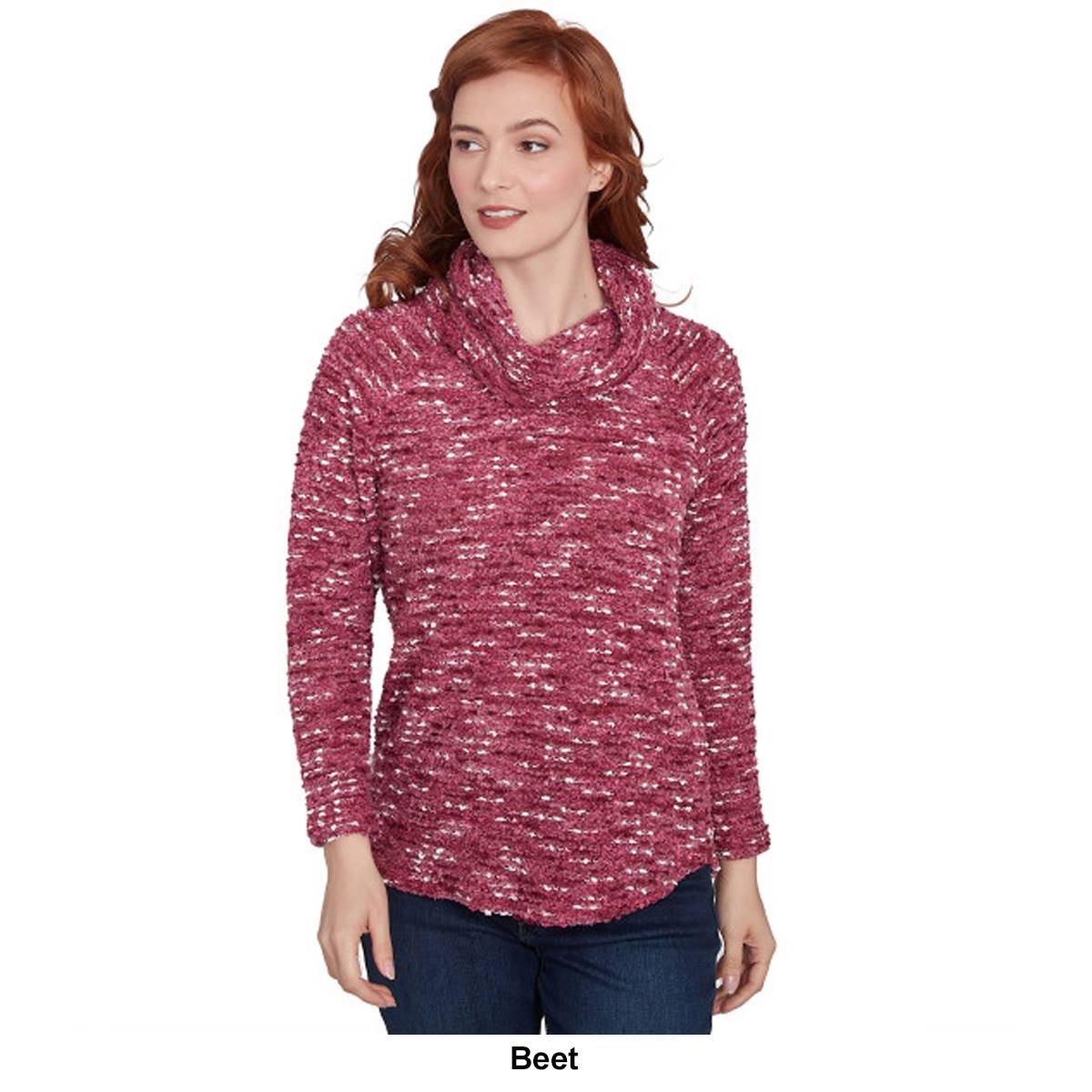 Womens Ruby Rd. Must Haves II Cowl Neck Pullover Sweater