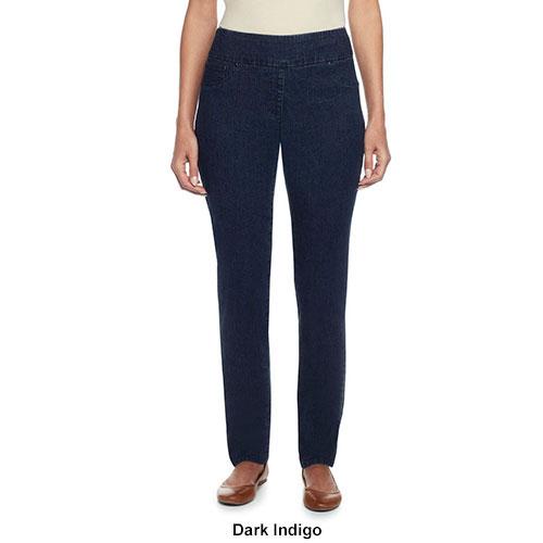 Womens Ruby Rd. Key Items Pull On Denim Casual Pants alternate view