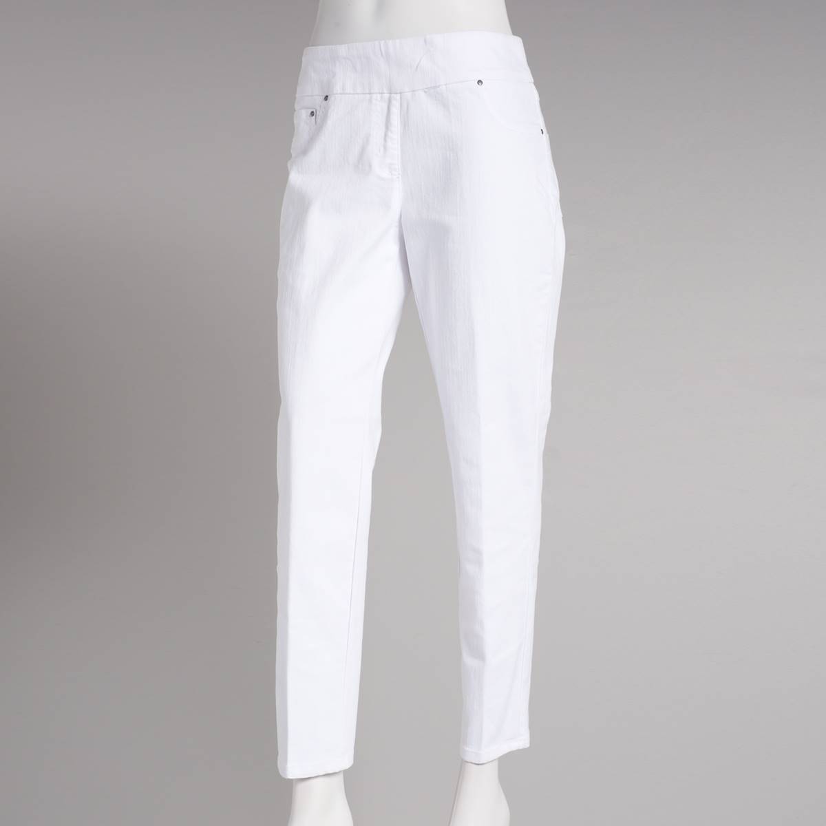 Womens Ruby Rd. Pull On Solid Casual Slim Pants