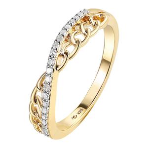 Diamond Classics(tm) 1/10ctw. Diamond Gold Plated Criss-Cross Ring alternate view