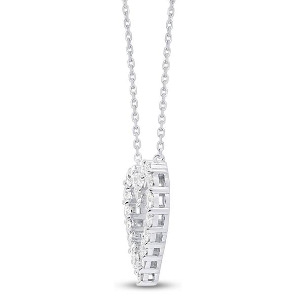 Nova Star(R) Sterling Silver Lab  Grown Diamond Open Heart Pendant alternate view