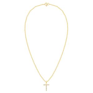 Nova Star(R) Gold-Plated Lab-Grown Diamond Initial T Pendant alternate view
