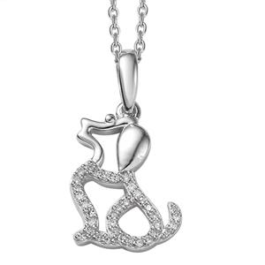 Nova Star(R) 1/10ctw. Lab Grown Diamond Dog Pendant Necklace alternate view