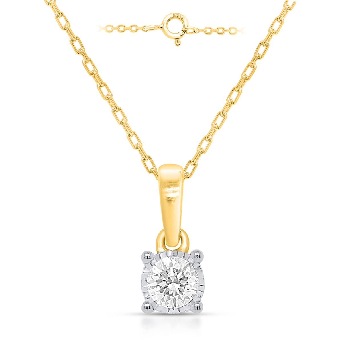 Nova Star(R) 1/4ctw. Lab Grown Diamond Solitaire Pendant