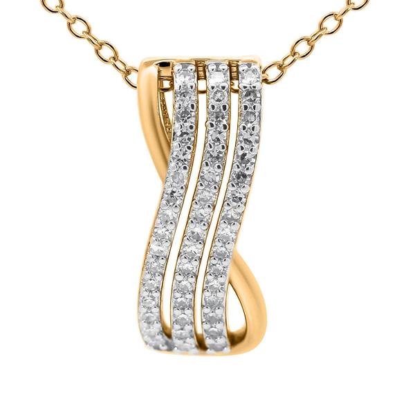 Nova Star(R) 1/4ctw. Lab Grown Diamond 3 Row Pendant