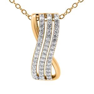 Nova Star(R) 1/4ctw. Lab Grown Diamond 3 Row Pendant